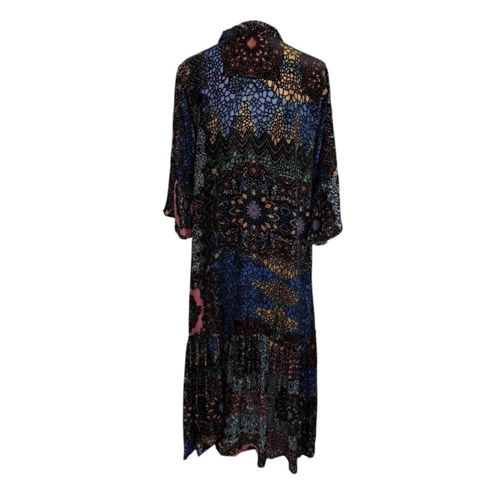 Multicolor Patterned Maxi Dress - Picture 6 of 9